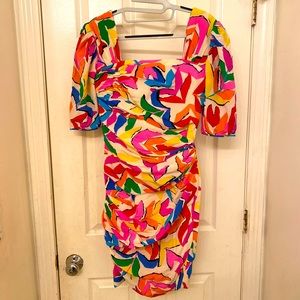 1980S Vintage Silk Emanuel Ungaro Parallele Dress